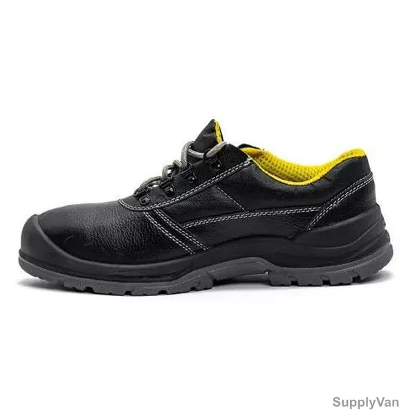 Honeywell Steel Toe Low Ankle Safety Shoes, JER, Genuine Leather, Size37, Black