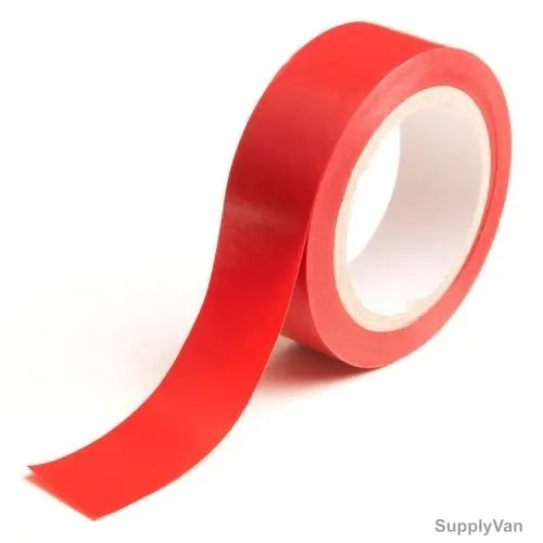 Zorrofix Polyester Tape, APDSRPT950M, 9MM x 50 Mtrs, Red, 108 Pcs/Box — image 1