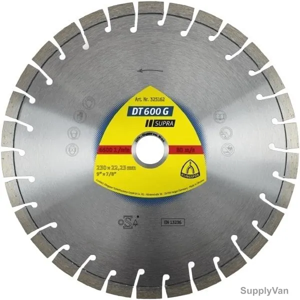 Klingspor Diamond Cutting Blade, DT600G, Supra, 115MM