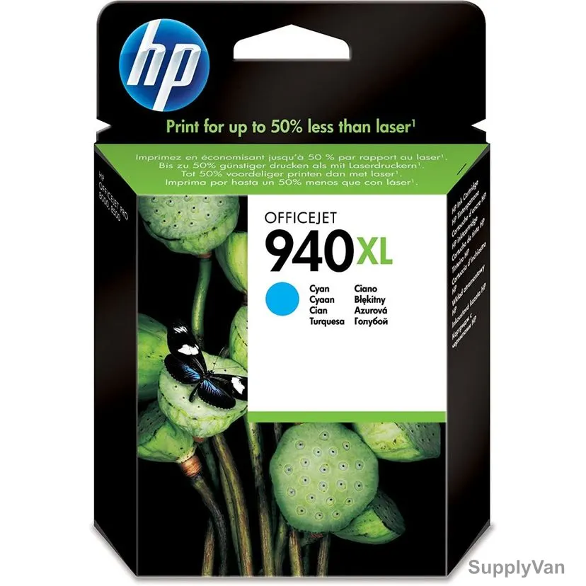 HP High Yield Original Ink Cartridge, C4907, 940XL, 16ML, 1400 Pages, Cyan — image 1