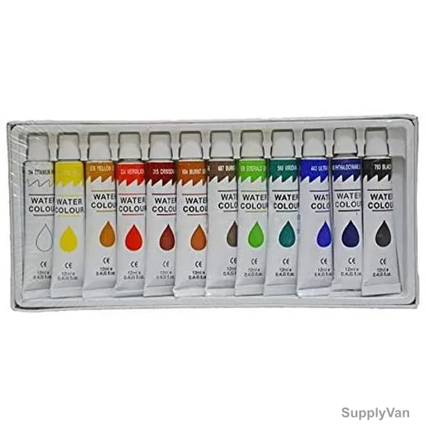Water Color Set, 12ML, Multicolor, 12Pcs/Set