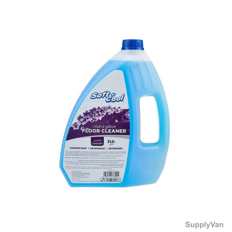 Soft n Cool Floor Cleaner, Lavender, 3 Ltrs, 6 Pcs/Pack