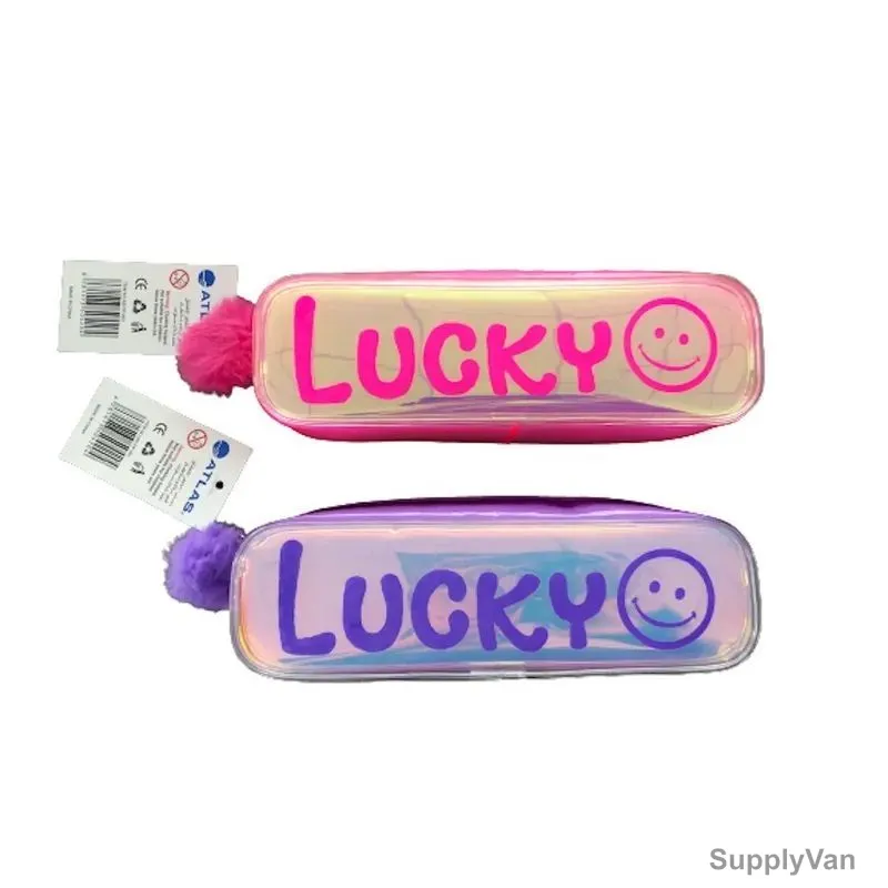 Atlas Lucky Pencil Case, AS-PP-001, Purple/Pink, 2 Pcs/Set