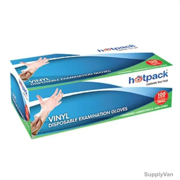Hotpack Powder Free Vinyl Gloves, VGLPF, L, 1000 Pcs/Carton — image 1