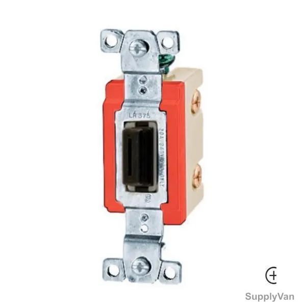 Hubbell 3 Way Toggle Switch, HUBHBL18203LCN, 15A, 347VAC