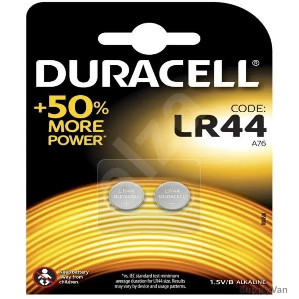 Duracell Alkaline Battery, A76-LR44, 1.5V, 2 Pcs/Pack — image 1