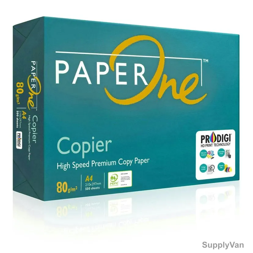PaperOne Copier Premium Copy Paper, P1C80A4R, A4, 80 GSM, 500 Sheets/Pack — image 1
