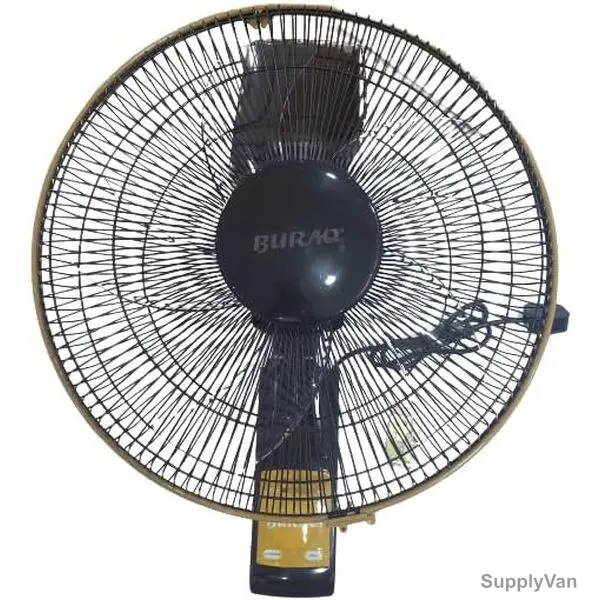 Wall Fan With Remote, BWF-D16RC, 60W, 16 Inch Blade Dia, Black — image 1