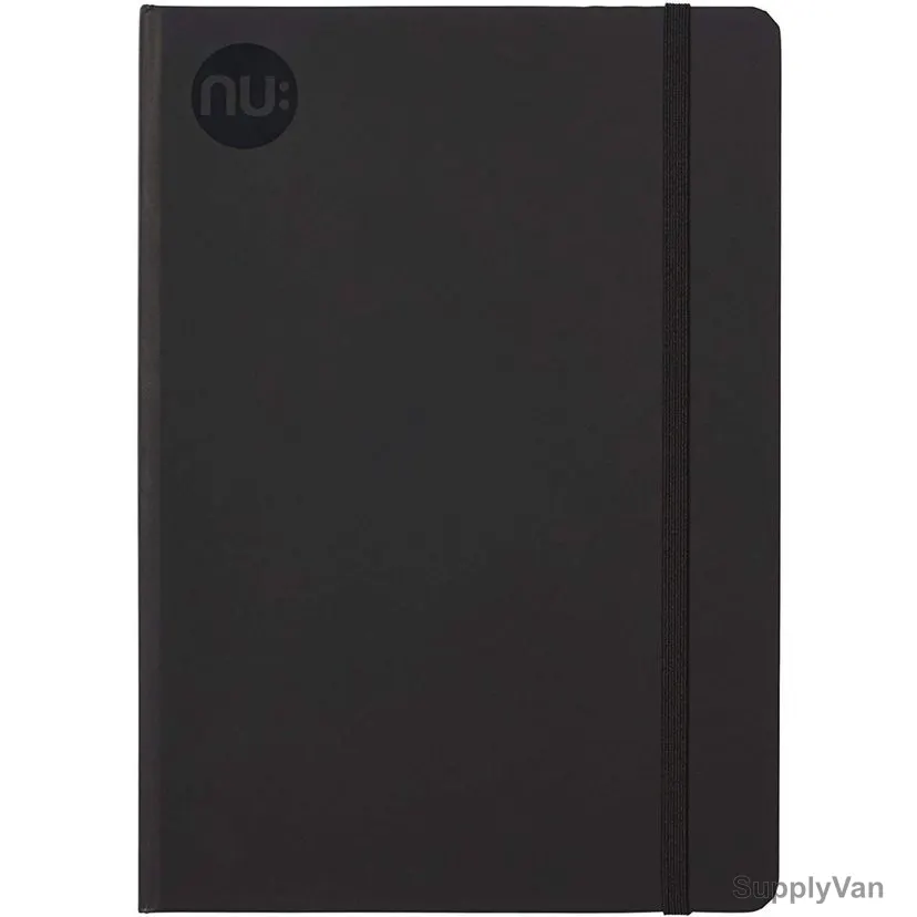 Nuco Journal Notebook, Spectrum, A5, 80 Gsm, 160 Pages, Black