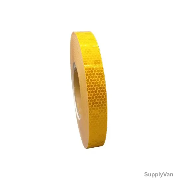 Fluorescent Reflective Tape, 24MM Width x 25 Mtrs Length, Yellow — image 1