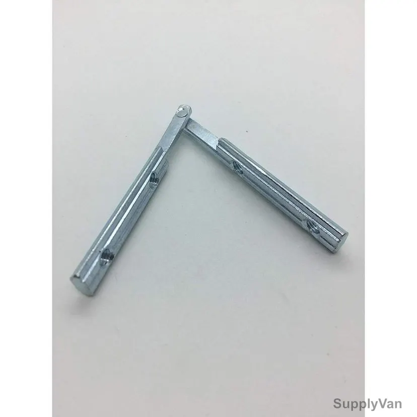 Extrusion 45 Degree Cross Connector Twin T-Sliding Nut, 40 Series, 4 Hole, Steel, 82 x 82MM