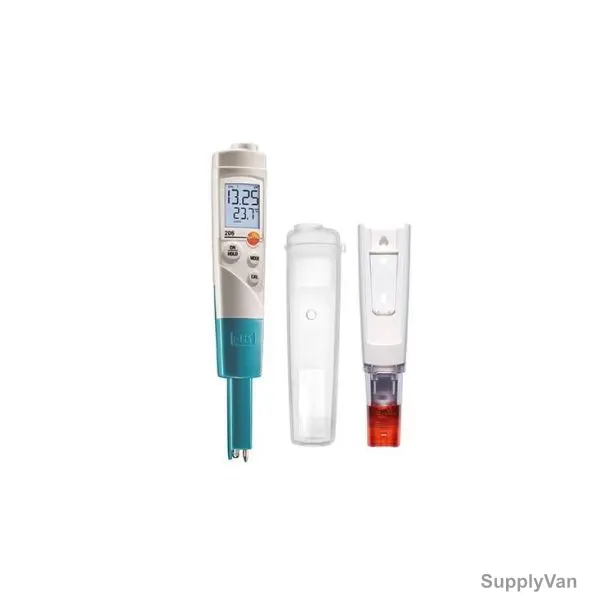 Testo pH Meter For Liquid, 206-pH1, 0 to 14 pH