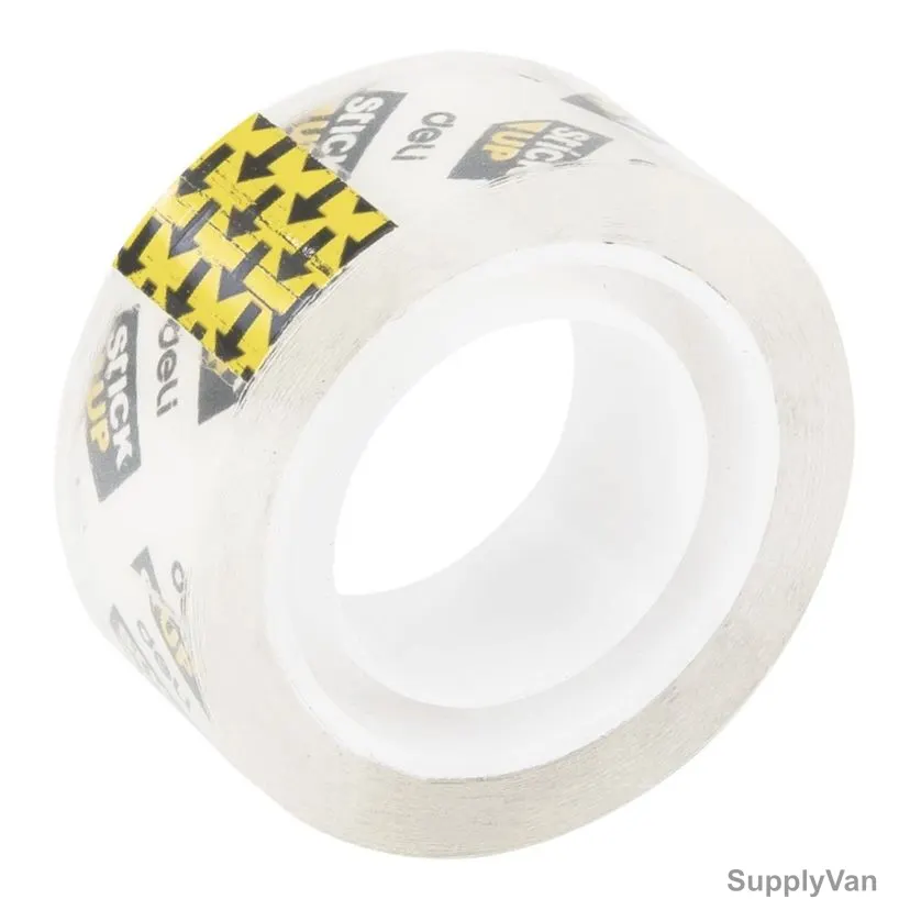 Deli Office Tape, 1 Inch Width x 25 Yards Length, Clear, 12 Pcs/Pack