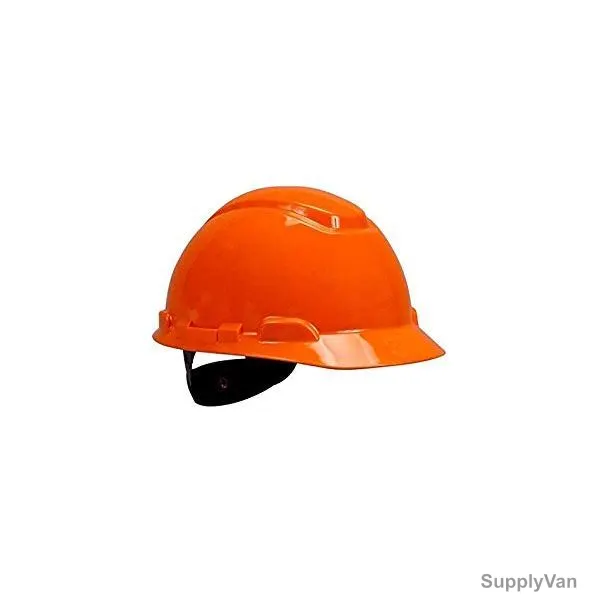 3M Safety Helmet With Ratchet Suspension, 3MH-706R, Polyethylene, Orange