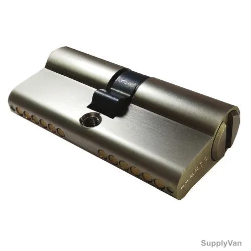 Dorfit Double Cylinder Door Lock, 70DK-SN, Brass, 70MM, Satin Nickel