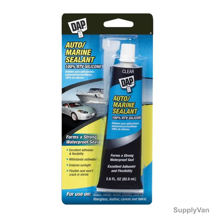 Dap Auto/Marine Silicone Sealant, 00694, Clear, 2.8 Oz — image 1