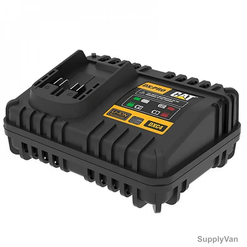 Caterpillar Cordless Battery Charger, DXC4, 95W, 18V, 4Ah,
