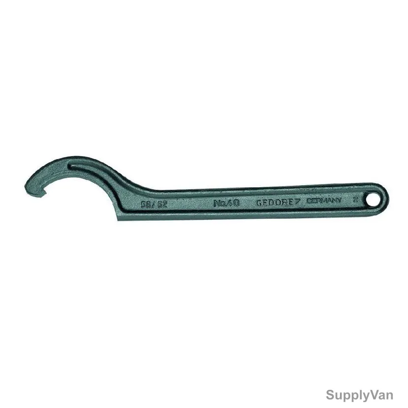 Gedore Hook Wrench With Lug, 6335420, Chrome Vanadium Steel 31, 135-145MM Outer Dia, 385MM Length — image 1