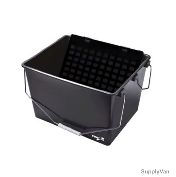Pentrilo Plastic Bucket W/ Plastic Grid, 13231, 16 Litres