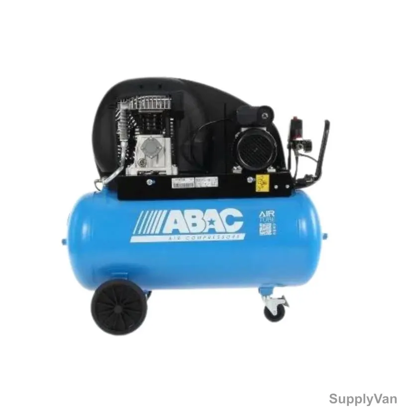 Abac Piston Air Compressor, A29B/90CM2, 10 Bar, 2 HP, 90 Ltrs Tank Capacity