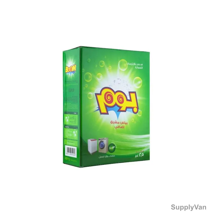 Boom Washing Powder, 2.5 Kg, Green, 6 Pcs/Carton