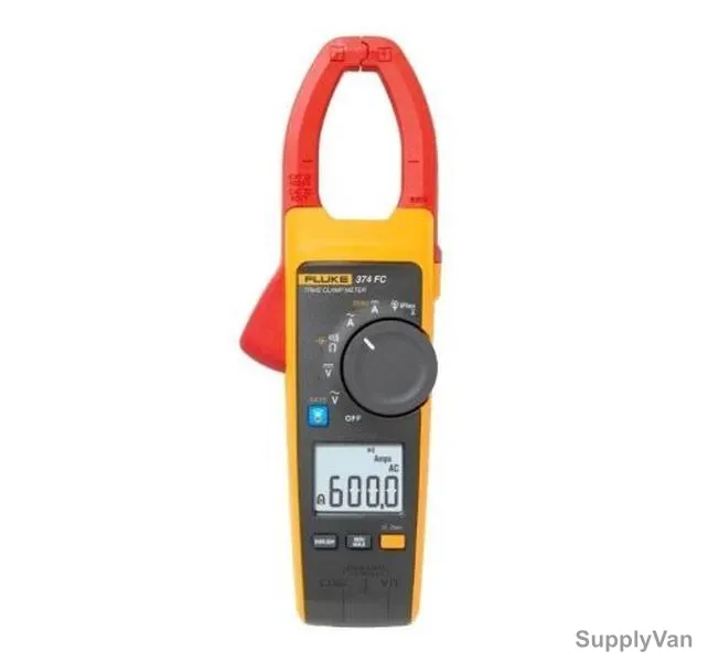 Fluke True RMS AC/DC Clamp Meter, 374-FC, 600A