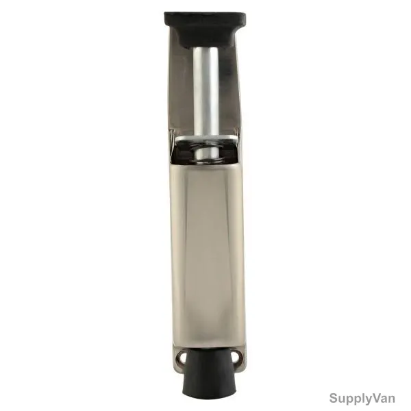 Robustline Foot Door Stopper, Heavy, M-131-BSN, 7 x 1.75 x 2 Inch, Zinc, Silver