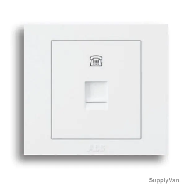 Abb Telephone Outlet Socket, BH321, Kalo, 1 Gang, 35MM