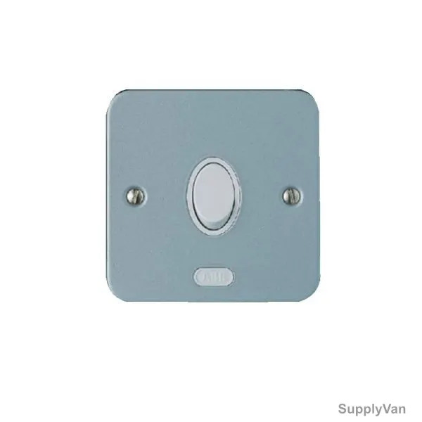 ABB Light Switch, CSWM102, Metal Clad, 1 Gang, 2 Way, 10A