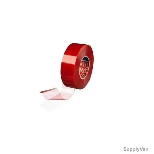 Tesa Double Sided Cloth Tape, 4964, 50MM x 50 Mtrs, Red
