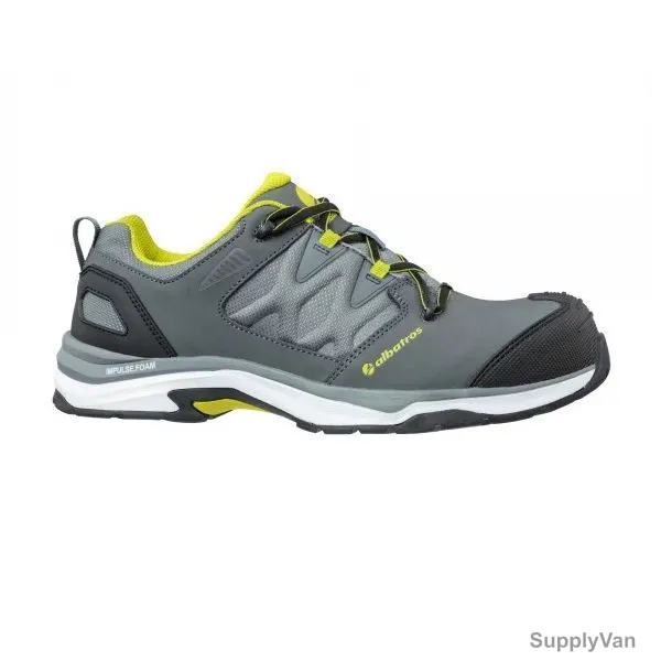 Albatros Ultratrail Low S3 ESD HRO SRC Safety Shoes, 646210, Leather, Fibreglass Toe, Size39, Grey — image 1