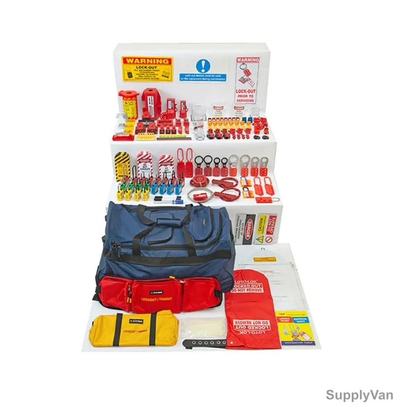 Lok-Force Max Electrical Loto Kit, LOKT-ELMX-104, 224 Pcs/Kit