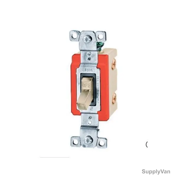 Hubbell 2 Way Toggle Switch, HUBHBL18201ICN, 15A, 347VAC