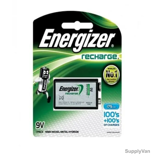Energizer Rechargable Battery, NH22, 175 mAh, 9V — image 1