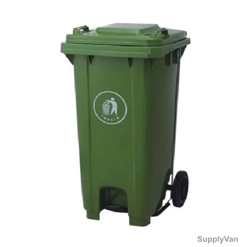 Brooks Pedal Waste Bin, BKS-PDL-090, 240 Ltrs, Green