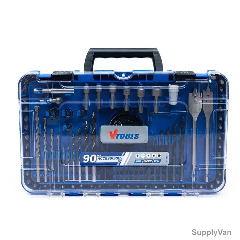 Vtools Drill & Screwdriver Bit Set, VT3103, 90 Pcs/Set — image 1