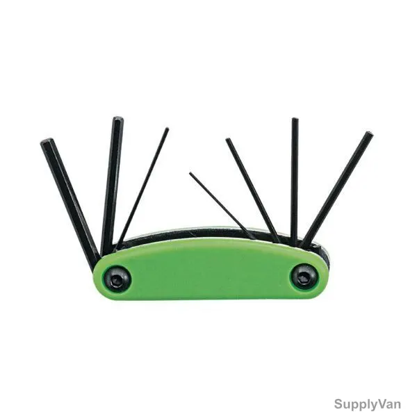 Genius Metric Hex Key Wrench Folding Set, HK-007MF, 7PCS
