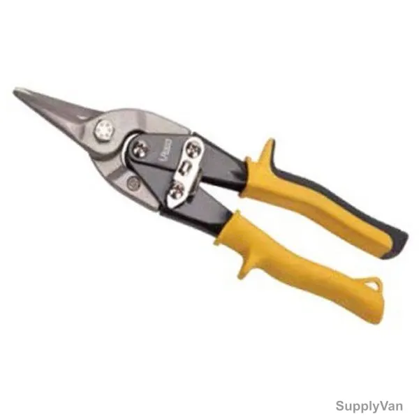 Uken Aviation Snips Straight, U37-010, Yellow/Black