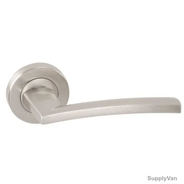Doganlar Door Handle, Rodos, Zinc, Satin Nickel