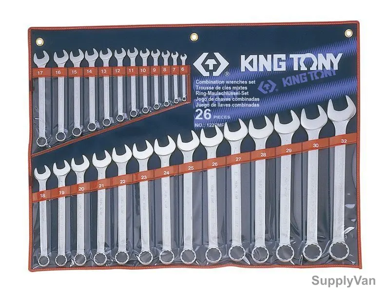Kingtony Combination Wrench Set, 1226MR, 26 Pcs/Set