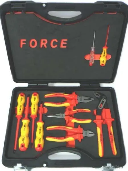 Force Insulated Tool Kit, 51014, 10 Pcs