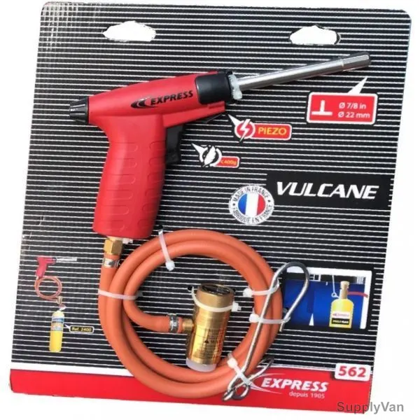 Vulcane Express Heating Torch for Map Gas With Hose, 562, 22MM
