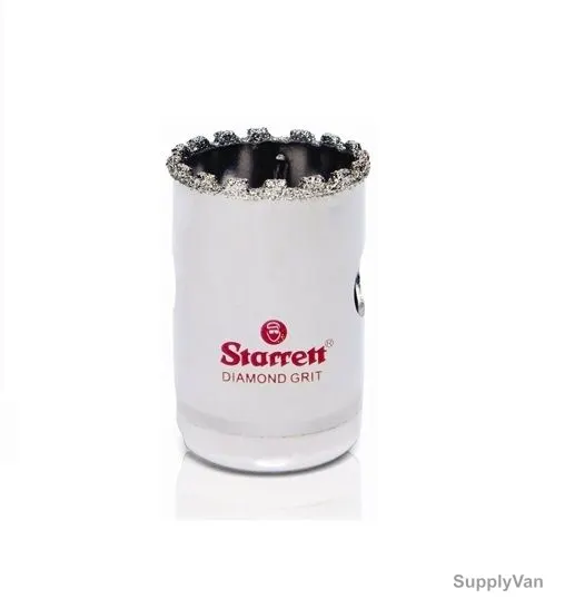 Starrett Hole Saw, D0078, Diamond Coating, 22MM, White
