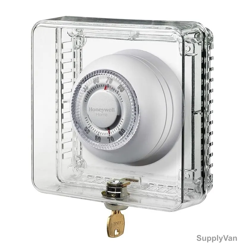 Zilco Wall Mounted Thermostat Lock Box With Key, ZTSG-K, Plastic, Clear — image 1
