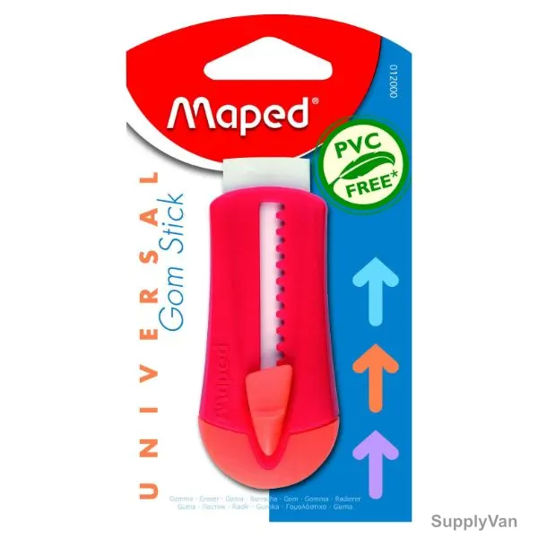 Maped Universal Gom Stick Eraser, MD-012000, Red