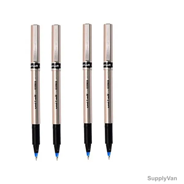 Uni-Ball Ball Point Pen, MIP-PACK-029, Deluxe, 0.7MM Tip, Blue, 4 Pcs/Pack