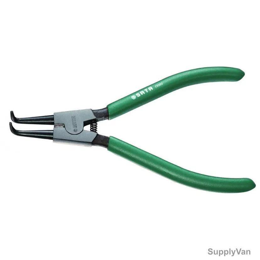 Sata External Snap Ring Plier, ST72002ST, Curved, 7 Inch