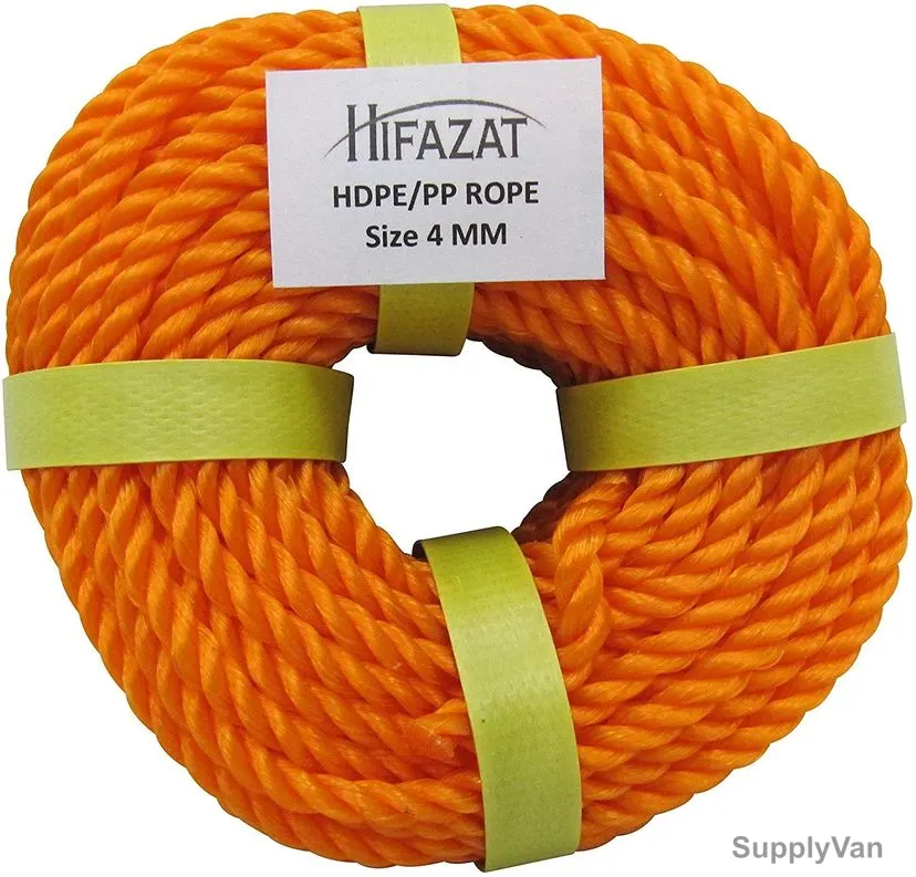 Hifazat Rope, SHGT-NRO-525, Nylon, 5MM x 22.86 Mtrs, Orange