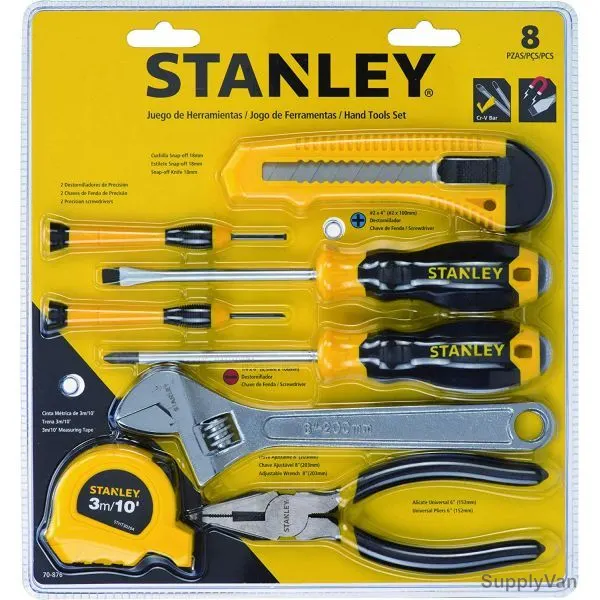 Stanley Hand Tools Set, 70-876, Black and Yellow, 8PCS