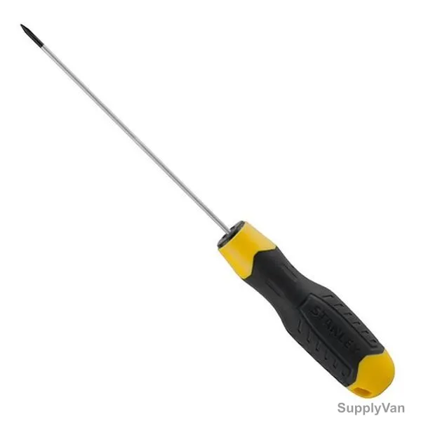 Stanley Screwdriver, STMT60800-8, Cushion Grip, PH0 x 75MM, Black and Yellow